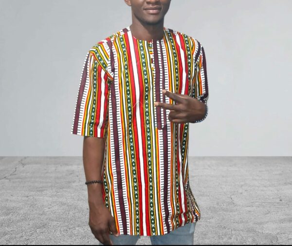 Camisa Africana Dié para Hombre  - Elegancia y Tradición - Imagen 2
