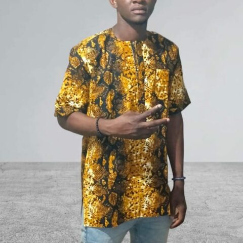 Camisa Africana Dié para Hombre  - Elegancia y Tradición