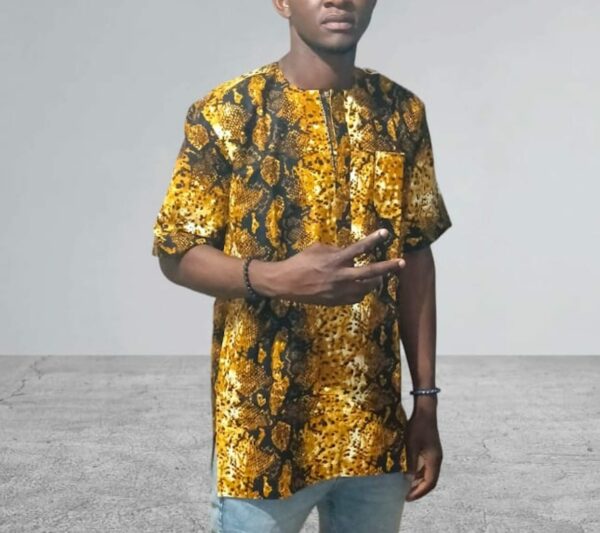Camisa Africana Dié para Hombre  - Elegancia y Tradición